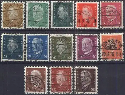 DEUTSCHES REICH 1928 Mi-Nr. 410/22 o used