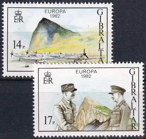 GIBRALTAR 1982 Mi-Nr. 451/52 ** MNH - CEPT