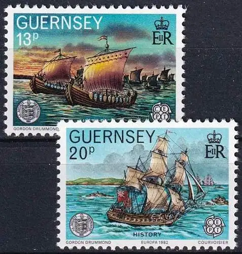GUERNSEY 1982 Mi-Nr. 246/47 ** MNH - CEPT