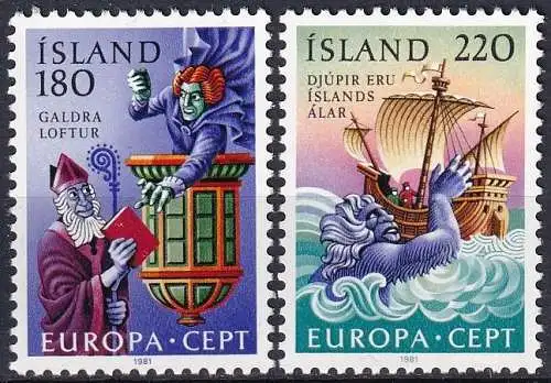 ISLAND 1981 Mi-Nr. 565/66 ** MNH - CEPT
