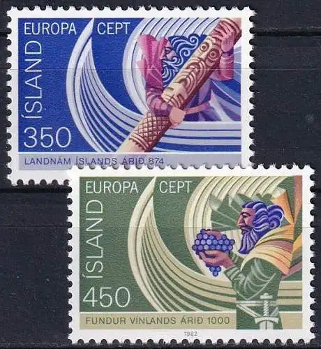 ISLAND 1982 Mi-Nr. 578/79 ** MNH - CEPT