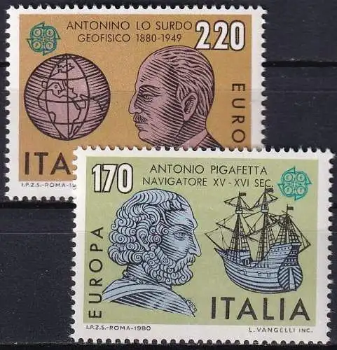 ITALIEN 1980 Mi-Nr. 1686/87 ** MNH - CEPT