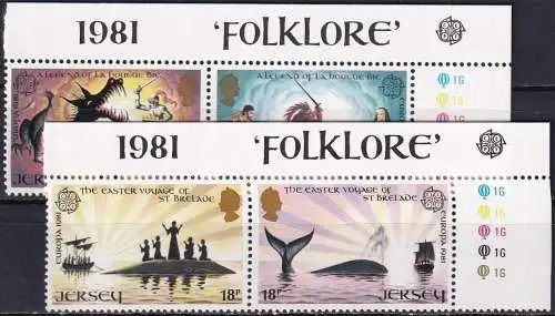 JERSEY 1981 Mi-Nr. 253/56 ** MNH - CEPT