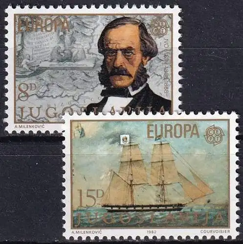 JUGOSLAWIEN 1982 Mi-Nr. 1919/20 ** MNH - CEPT