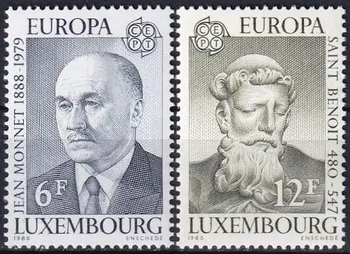 LUXEMBURG 1980 Mi-Nr. 1009/10 ** MNH - CEPT