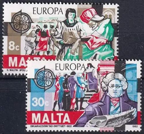 MALTA 1982 Mi-Nr. 661/62 ** MNH - CEPT