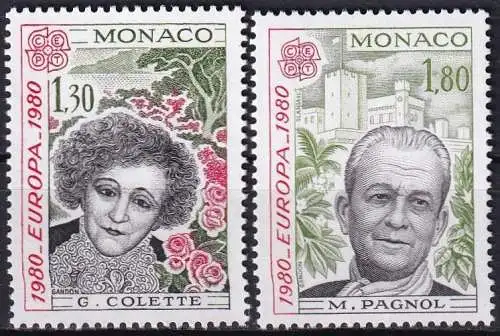 MONACO 1980 Mi-Nr. 1421/22 ** MNH - CEPT