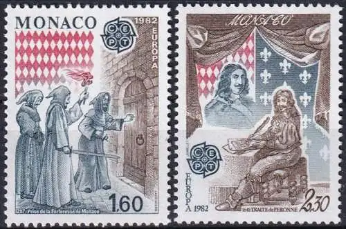 MONACO 1982 Mi-Nr. 1526/27 ** MNH - CEPT