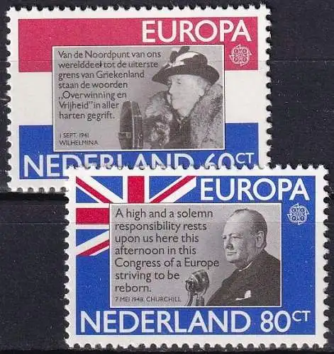 NIEDERLANDE 1980 Mi-Nr. 1168/69 ** MNH - CEPT