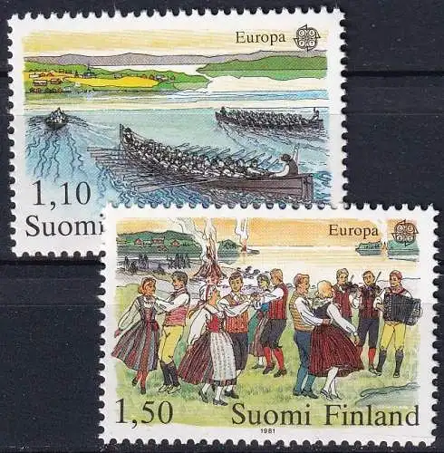 FINNLAND 1981 Mi-Nr. 881/82 ** MNH - CEPT
