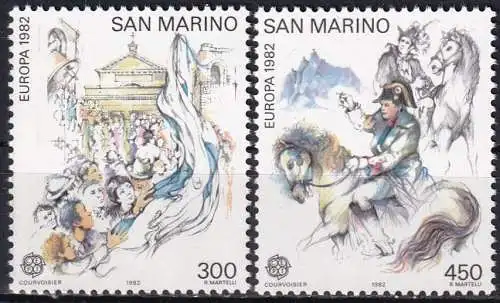 SAN MARINO 1982 Mi-Nr. 1249/50 ** MNH - CEPT