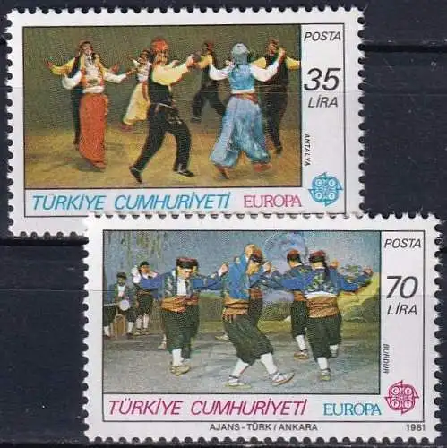 TÜRKEI 1981 Mi-Nr. 2546/47 ** MNH - CEPT