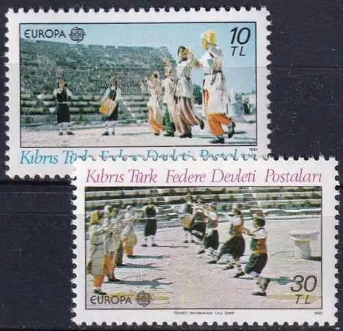 TÜRK. ZYPERN 1981 Mi-Nr. 98/99 ** MNH - CEPT