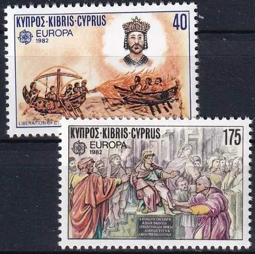 ZYPERN 1982 Mi-Nr. 566/67 ** MNH - CEPT