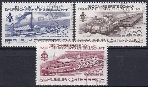 ÖSTERREICH 1979 Mi-Nr. 1601/03 o used - aus Abo