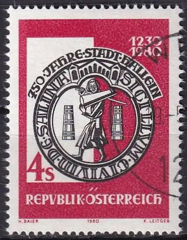 ÖSTERREICH 1980 Mi-Nr. 1637 o used - aus Abo