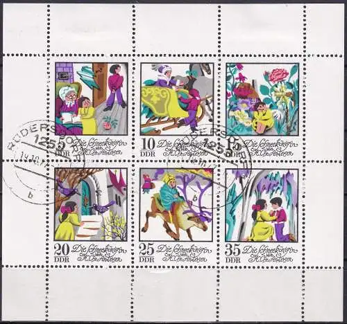 DDR 1972 Mi-Nr. 1801/06 Kleinbogen o used - aus Abo