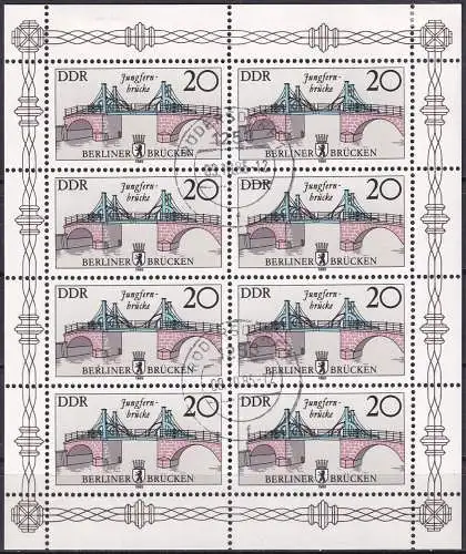DDR 1985 Mi-Nr. 2973 II Kleinbogen o used - aus Abo