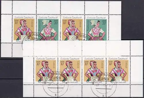 DDR 1971 Mi-Nr. HBL 12/13 Heftchenblatt o used - aus Abo