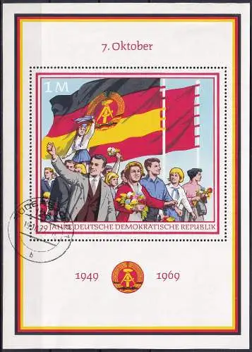 DDR 1969 Mi-Nr. Block 29 o used - aus Abo