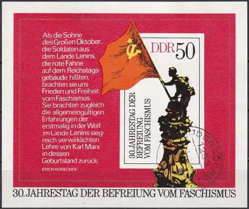 DDR 1975 Mi-Nr. Block 42 o used - aus Abo