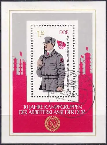 DDR 1983 Mi-Nr. Block 72 o used - aus Abo