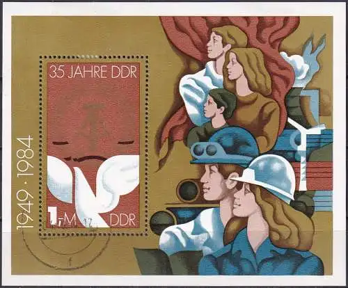 DDR 1984 Mi-Nr. Block 79 o used - aus Abo