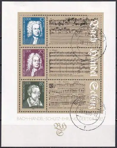DDR 1985 Mi-Nr. Block 81 o used - aus Abo