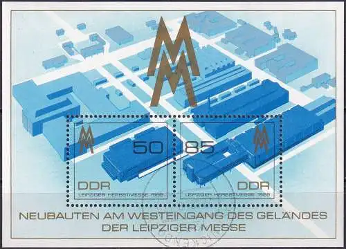DDR 1989 Mi-Nr. Block 99 o used - aus Abo