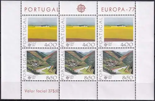 PORTUGAL 1977 Mi-Nr. Block 20 ** MNH - CEPT