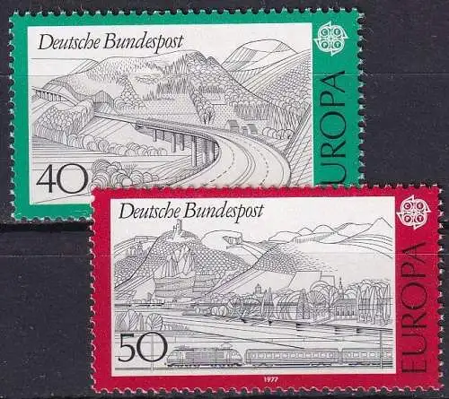 DEUTSCHLAND 1977 Mi-Nr. 934/35 ** MNH - CEPT