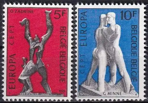 BELGIEN 1974 Mi-Nr. 1766/67 **  MNH - CEPT