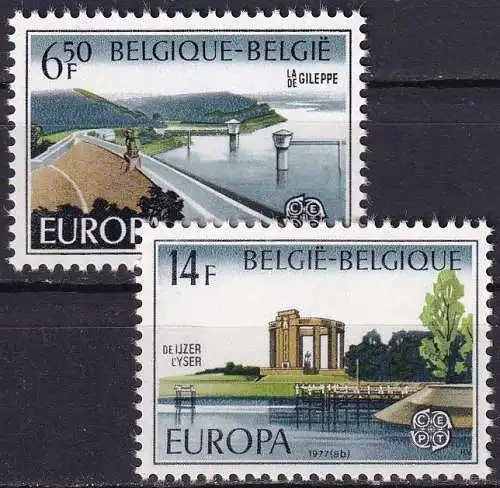 BELGIEN 1977 Mi-Nr. 1905/06 ** MNH - CEPT