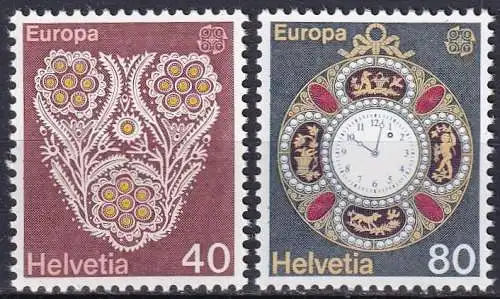 SCHWEIZ 1976 Mi-Nr. 1073/74 ** MNH - CEPT