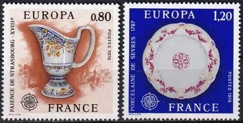 FRANKREICH 1976 Mi-Nr. 1961/62 ** MNH - CEPT