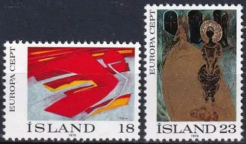 ISLAND 1975 Mi-Nr. 502/03 ** MNH - CEPT