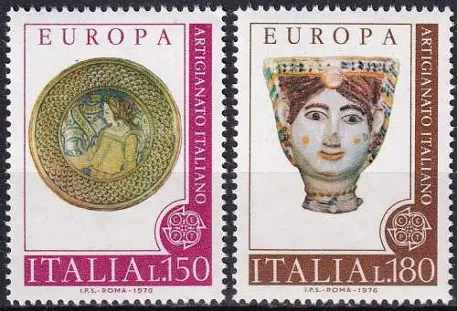 ITALIEN 1976 Mi-Nr. 1530/31 ** MNH - CEPT