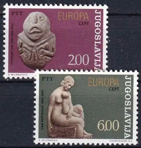 JUGOSLAWIEN 1974 Mi-Nr. 1557/58 ** MNH - CEPT