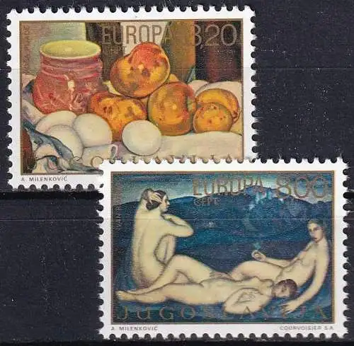 JUGOSLAWIEN 1975 Mi-Nr. 1598/99 ** MNH - CEPT