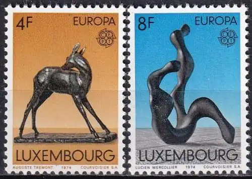 LUXEMBURG 1974 Mi-Nr. 882/83 ** MNH -  CEPT