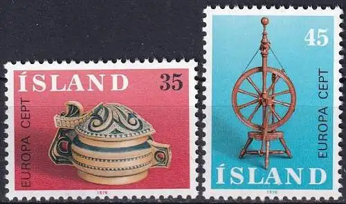 ISLAND 1976 Mi-Nr. 514/15 ** MNH - CEPT