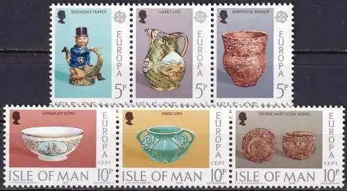 ISLE OF MAN 1976 Mi-Nr. 82/87 Zusammendruck ** MNH - CEPT