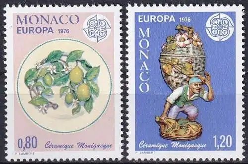 MONACO 1976 Mi-Nr. 1230/31 ** MNH - CEPT