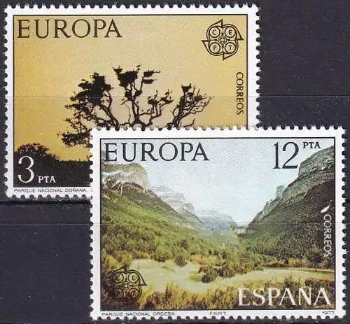 SPANIEN 1977 Mi-Nr. 2299/00 ** MNH - CEPT