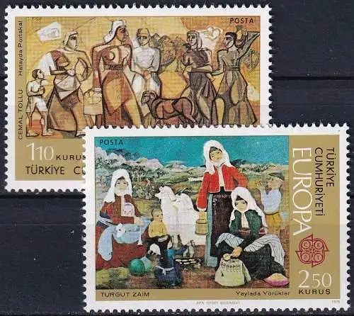 TÜRKEI 1975 Mi-Nr. 2355/56 ** MNH - CEPT