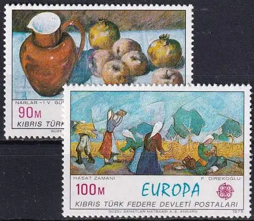 TÜRK. ZYPERN 1975 Mi-Nr. 23/24 ** MNH -  CEPT