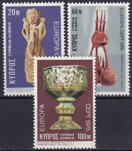ZYPERN 1976 Mi-Nr. 435/37 ** MNH - CEPT