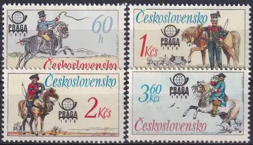 TSCHECHOSLOWAKEI 1977 Mi-Nr. 2377/80 ** MNH