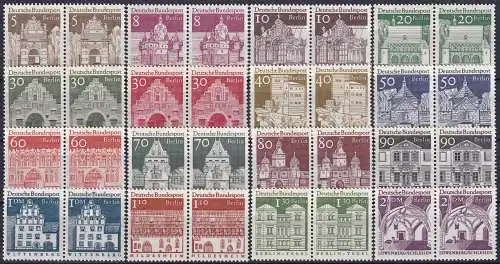     BERLIN 1966 Mi-Nr. 270/85 waagerechte Paare ** MNH