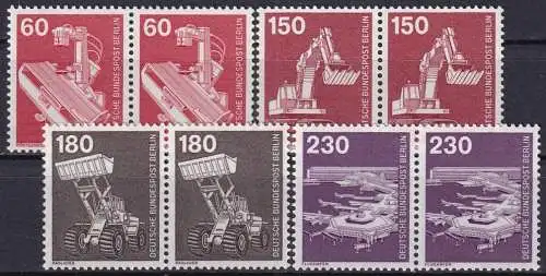 BERLIN 1978 Mi-Nr. 582/86 waagerechte Paare ** MNH